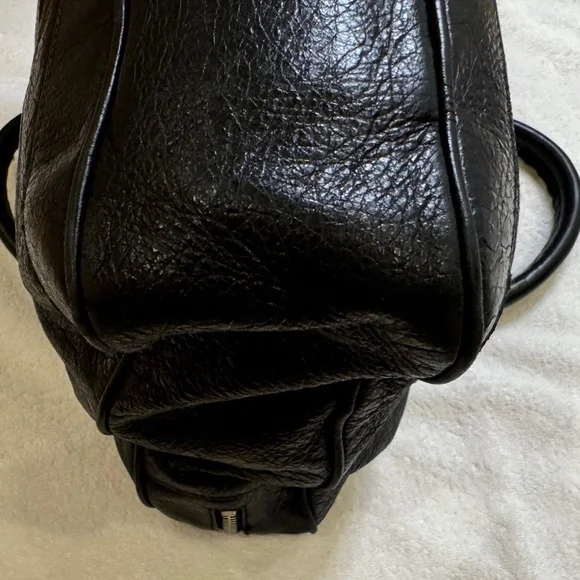 BALENCIAGA BLACK LAMBSKIN LEATHER - UNISEX WORK BAG - Picture 6 of 16